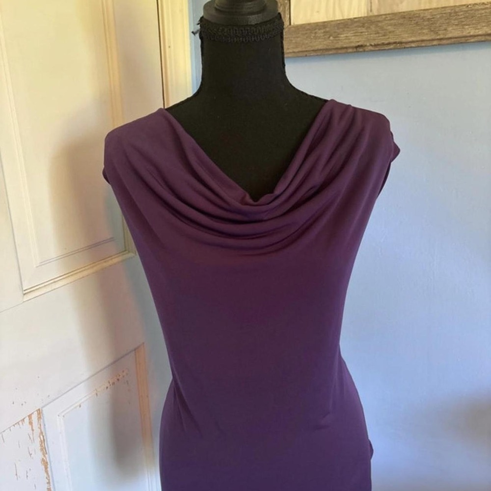 Y2K vintage purple top scoop neck L/XL